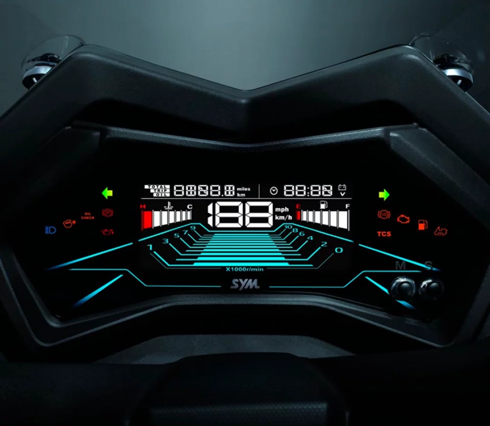 Dashboard LCD digital 6
