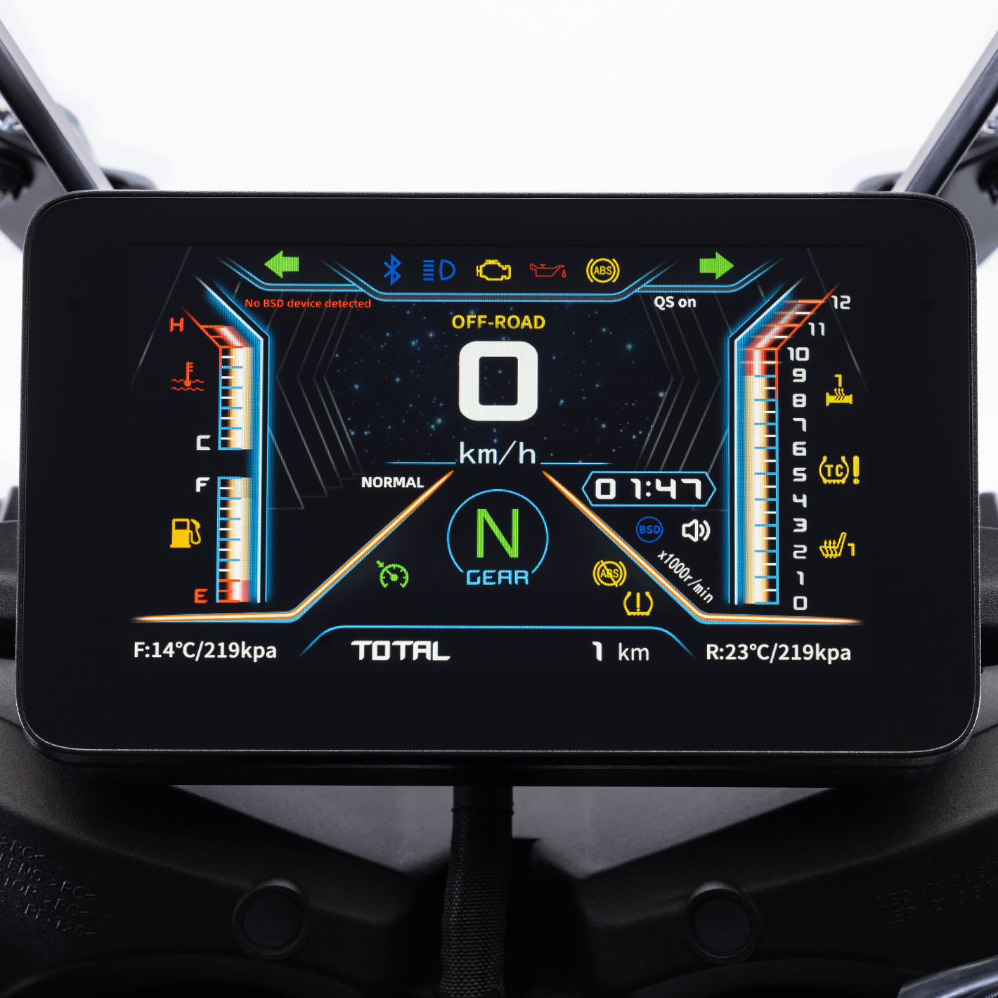 Dashboard tft 7' con conectividad mirroring