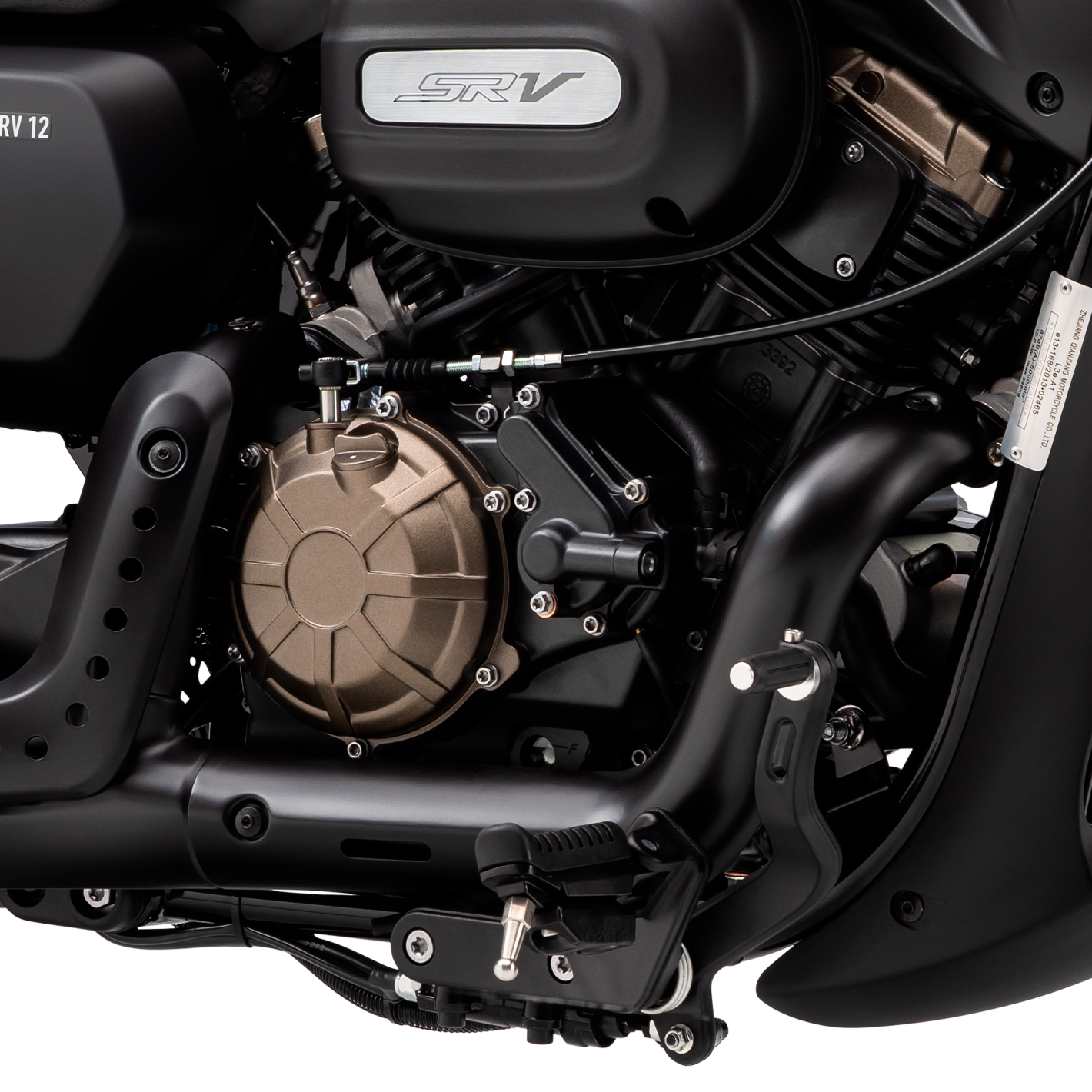 Motor bicilíndico v-twin con refrigeración líquida
