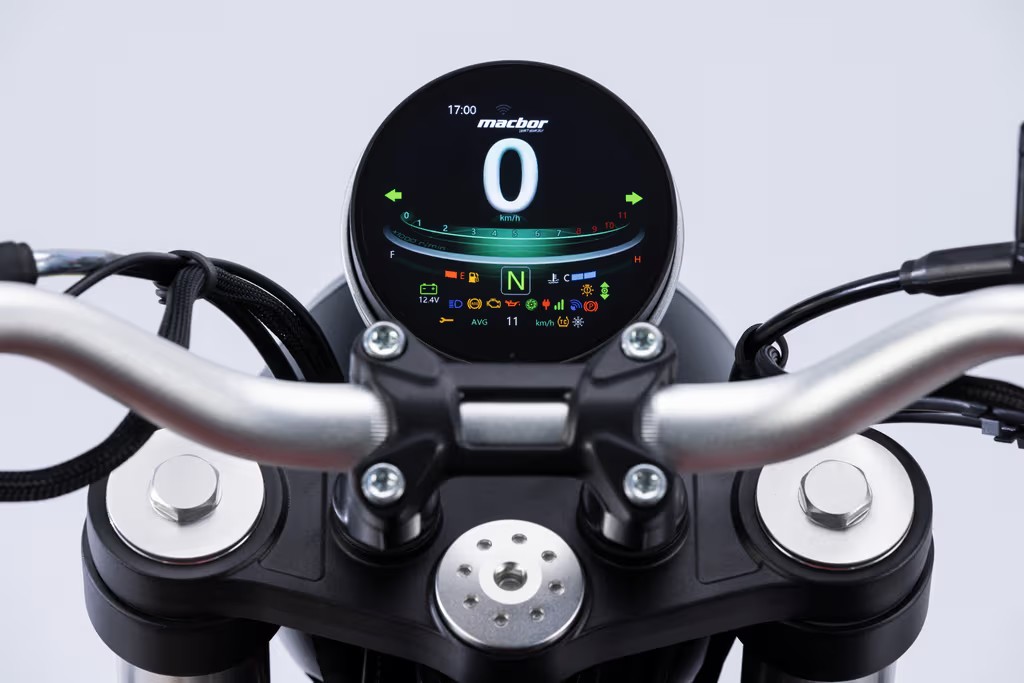 Dashboard TFT circular con conectividad mirroring