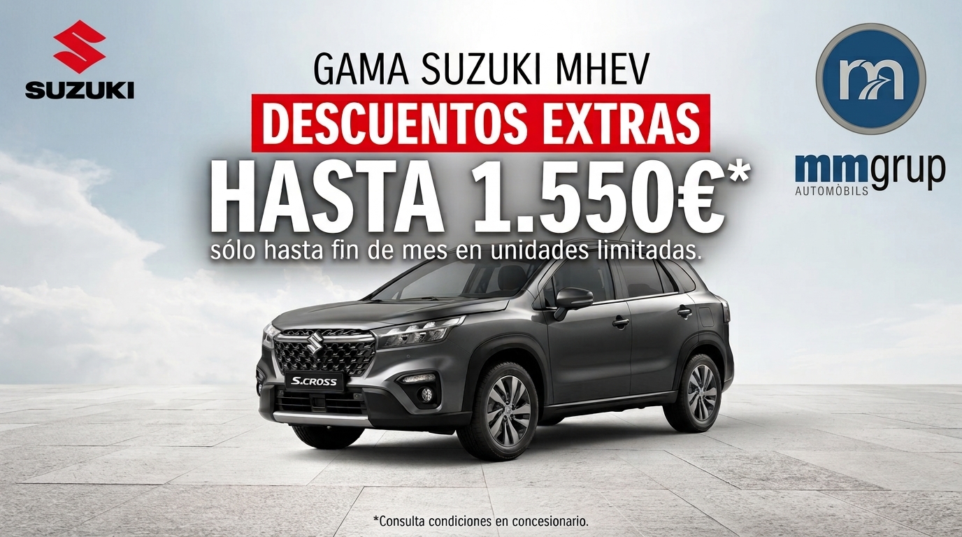 MAVA DAYS en Suzuki: Hasta 1.550 € de ahorro en la gama MHEV